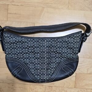 COACH Stylish Black and Gray Women's Bag